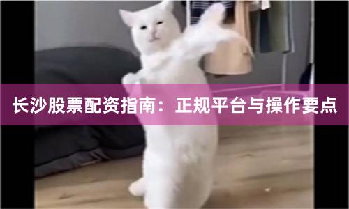 长沙股票配资指南：正规平台与操作要点